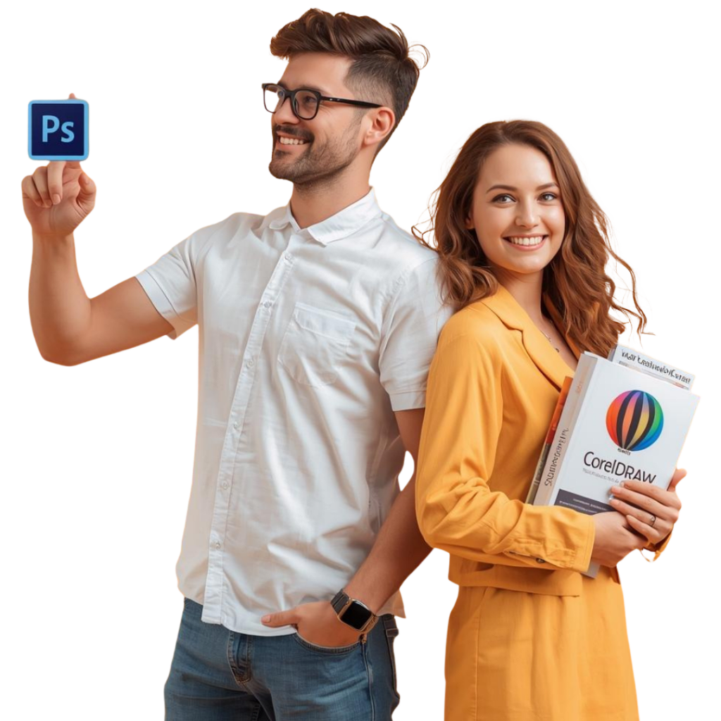 Estudante de Web Design criando um site