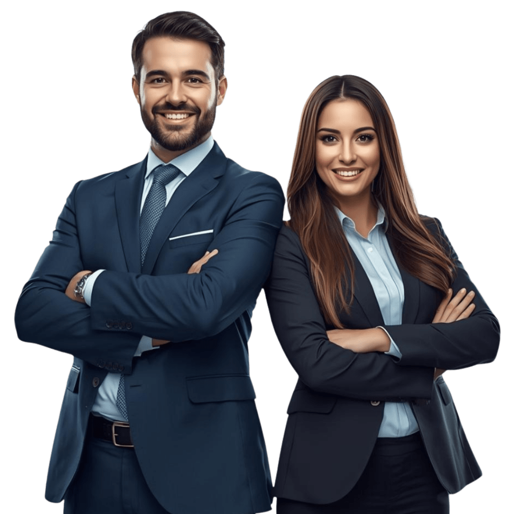 Estudante de Gestão Empresarial confiante